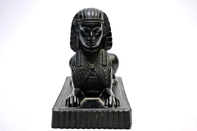 Lot 351 - Molineaux and Webb Glass Sphinx