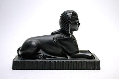 Lot 351 - Molineaux and Webb Glass Sphinx