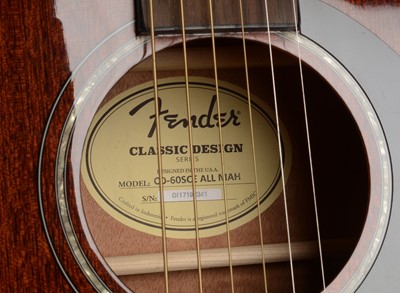 Lot 334 - Fender CD 60SCE electro-acoustic guitar