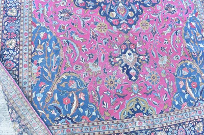 Lot 96 - An Isfahan carpet.