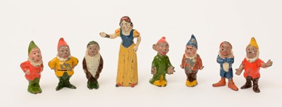 Lot 949 - A Britains set of Snow White and the Seven Dwarfs