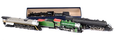 Lot 248 - HO-gauge North American steam locomotives and tenders.