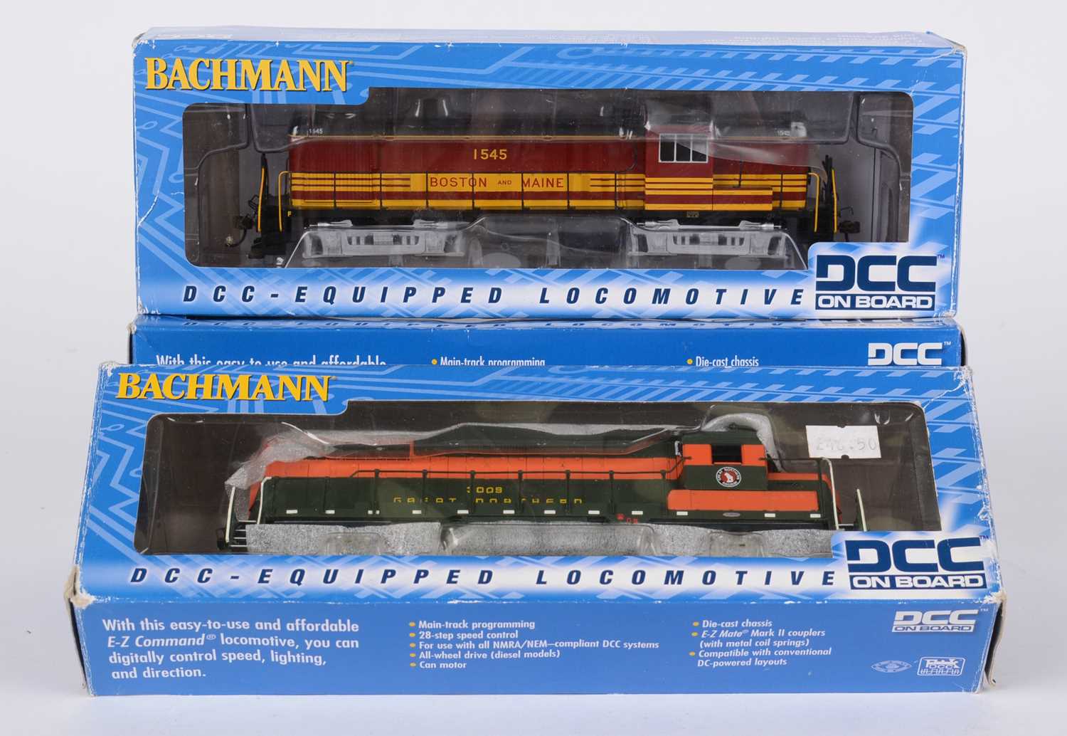 Lot 96 - Bachmann DTC-equipped HOK's locomotives