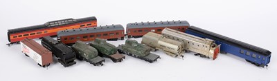 Lot 233 - HO-gauge passenger and freight rolling stock; and a powered diesel locomotive.