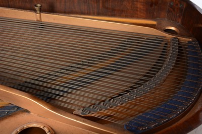 Lot 602 - Kaim & Sohn of Stuttgart - A burr walnut baby grand piano