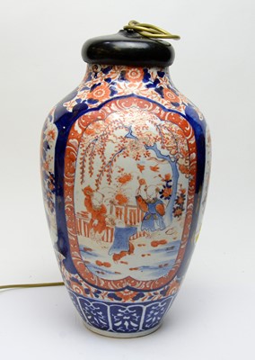 Lot 470 - Japanese Imari Vase as a Lamp
