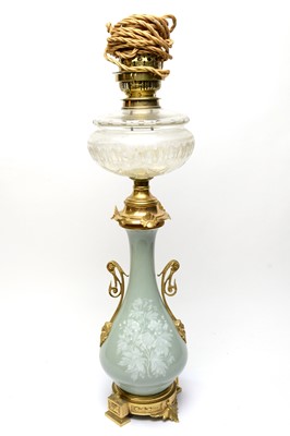 Lot 536 - Late 19th Century French Pate Sur Pate oil lamp base