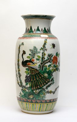 Lot 460 - Chinese famille verte vase