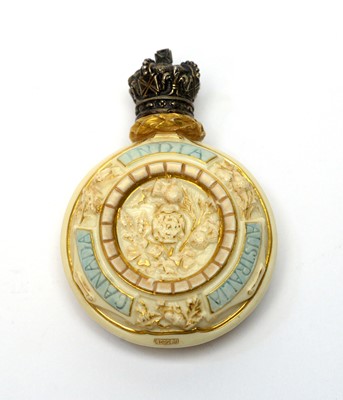 Lot 502 - Royal Worcester Golden Jubilee Scent Bottle