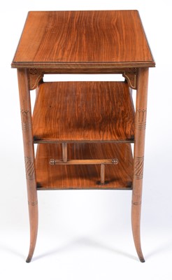 Lot 615 - Late 19th Century cherry wood secessionist occasional table