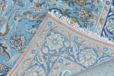 Lot 323 - Part silk Tabriz rug