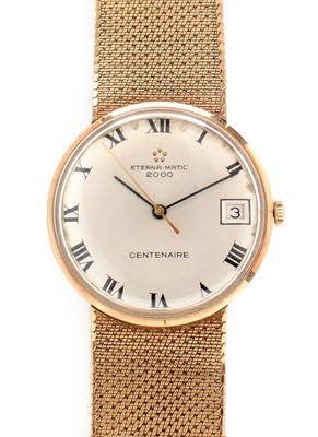 Lot 128 - A 9ct yellow gold Eternamatic 2000 wristwatch