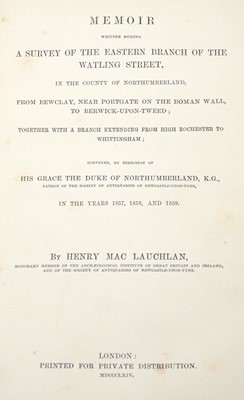 Lot 696 - His Grace The Duke of Northumberland and MacLaughlan (Henry).