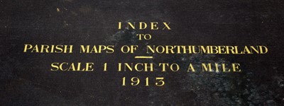 Lot 699 - Gibson (C.O.P.) Index To Parish Maps of Northumberland 1913.