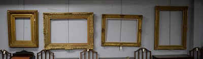 Lot 134A - A group of four early 20th Century gilt swept picture frames