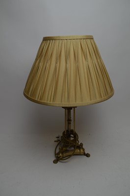 Lot 362 - Three table lamps and a standard lamp