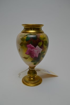 Lot 415 - Royal Worcester vase and fruit dish
