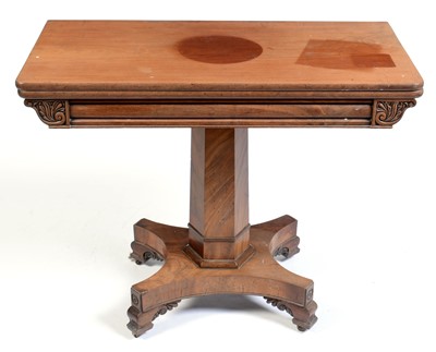 Lot 613 - Early Victorian mahogany tea table