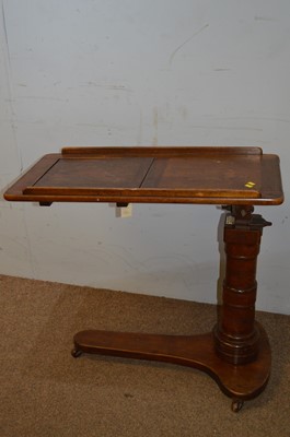 Lot 78 - Early 20th Century mahogany adjustable reading table by Leveson & Sons