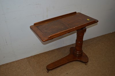Lot 78 - Early 20th Century mahogany adjustable reading table by Leveson & Sons