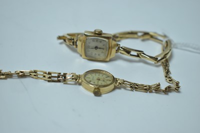 Lot 247 - Two 9ct yellow gold cocktail watches