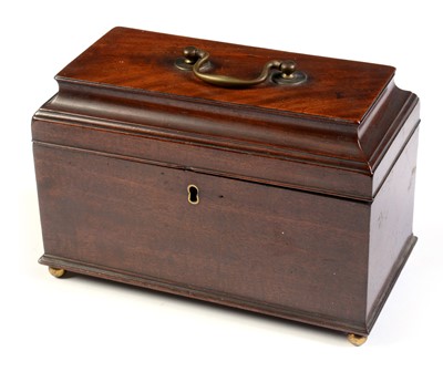 Lot 585 - A 19th Century mahogany tea caddy.