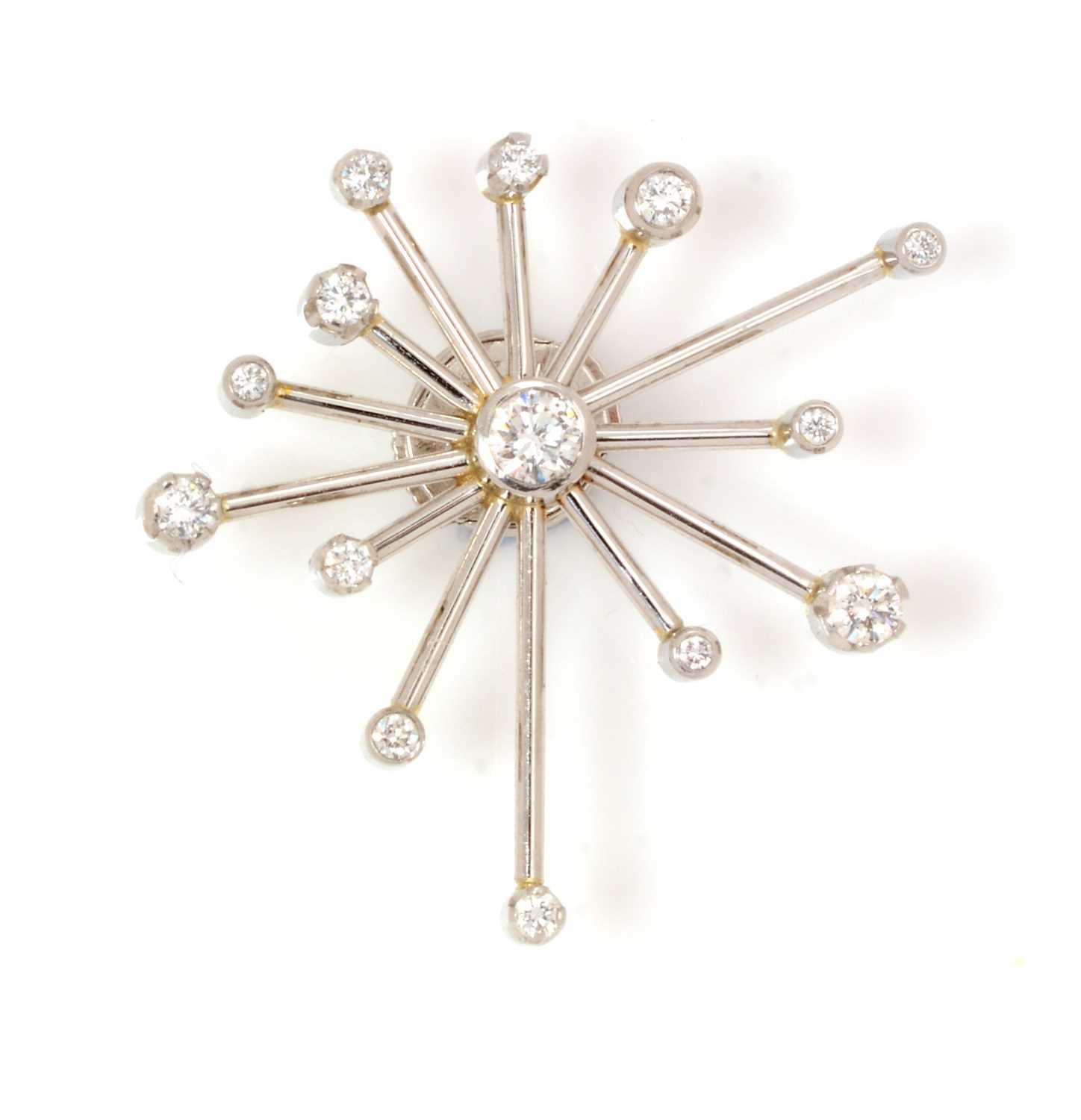 Lot 67 - A diamond brooch by Catherine Best