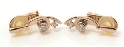Lot 69 - A pair of diamond earrings by Catherine Best