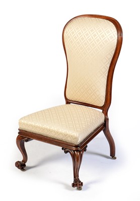 Lot 664 - Victorian rosewood framed nursing chair