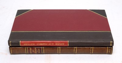 Lot 746 - Two books of Hexham interest