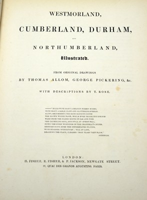 Lot 767 - Westmorland, Cumberland, Durham, and Northumberland Illustrated