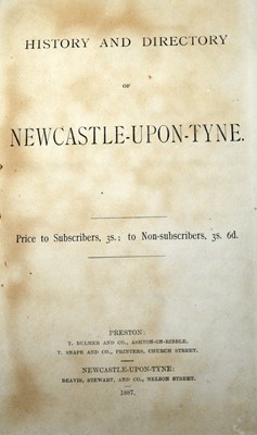 Lot 774 - Bulmer (T.), History and Directory of Newcastle-upon-Tyne