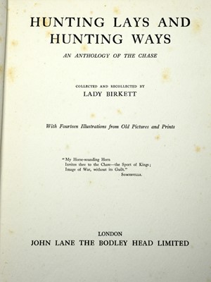 Lot 835 - Wyner (Robert T.) Notitia Venatica: Attreatis on Fox-hunting, and two books