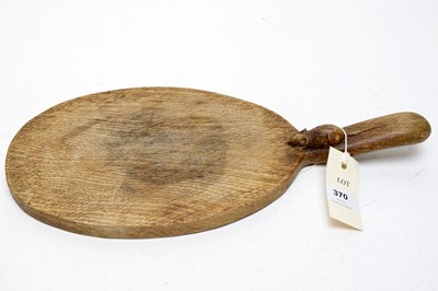 Lot 370 - An oak cheeseboard by Robert 'Mouseman' Thompson