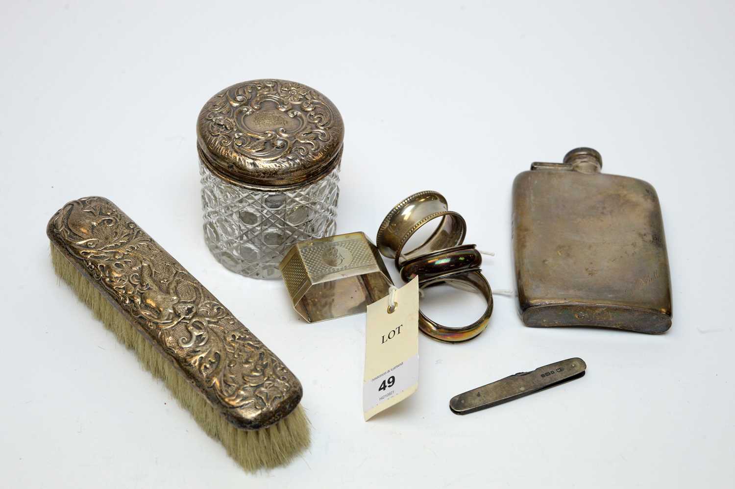 Lot 49 - Antique small silver items.