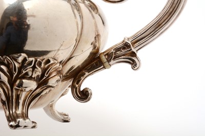 Lot 216 - French silver teapot by Jean François Veyrat
