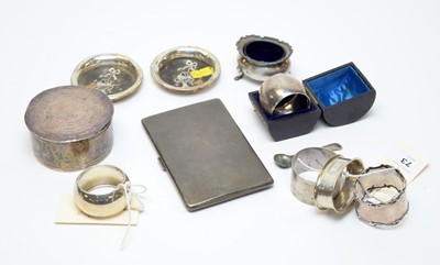 Lot 73 - Small items of antique and vintage silver.