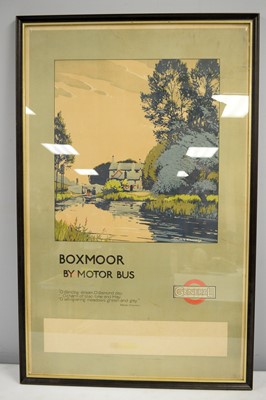 Lot 1297 - A 2nd 1/4 20th Century travel poster, for Boxmoor by Motorbus