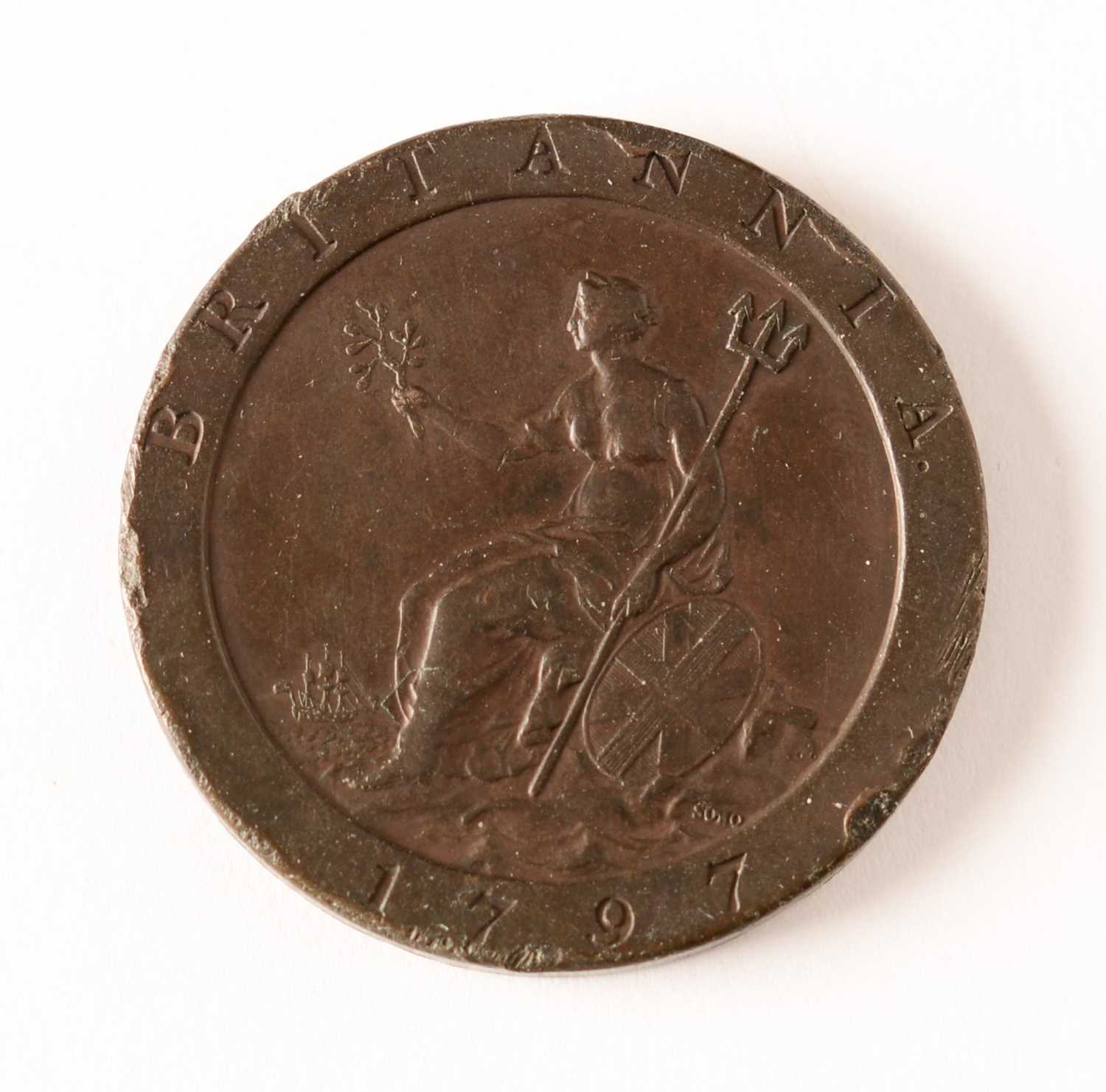 Lot 118 - George III penny 1797