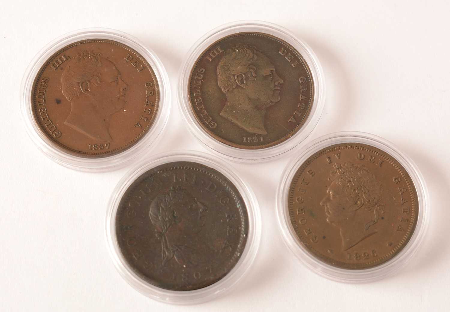 Lot 119 - Four early 19th Century pennies