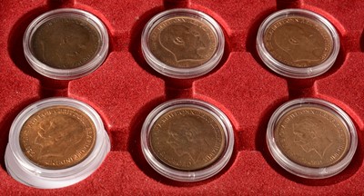Lot 135 - Seventeen pennies