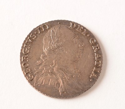 Lot 143 - A George III Shilling dated 1787