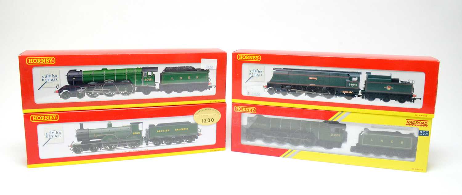 Lot 605 - Four boxed Hornby 00-gauge locos.