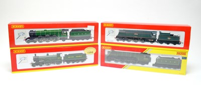 Lot 605 - Four boxed Hornby 00-gauge locos.