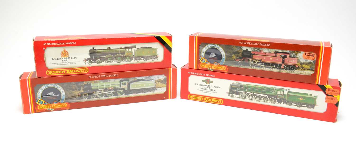 Lot 606 - Four boxed Hornby 00-gauge locos.