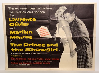 Lot 1286 - British quad film poster for "The Prince and the Showgirl"