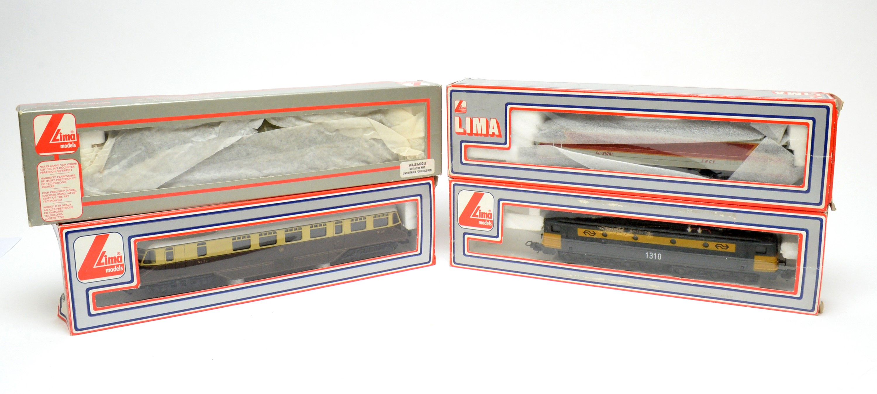 Lot 626 Four LIMA model trains.
