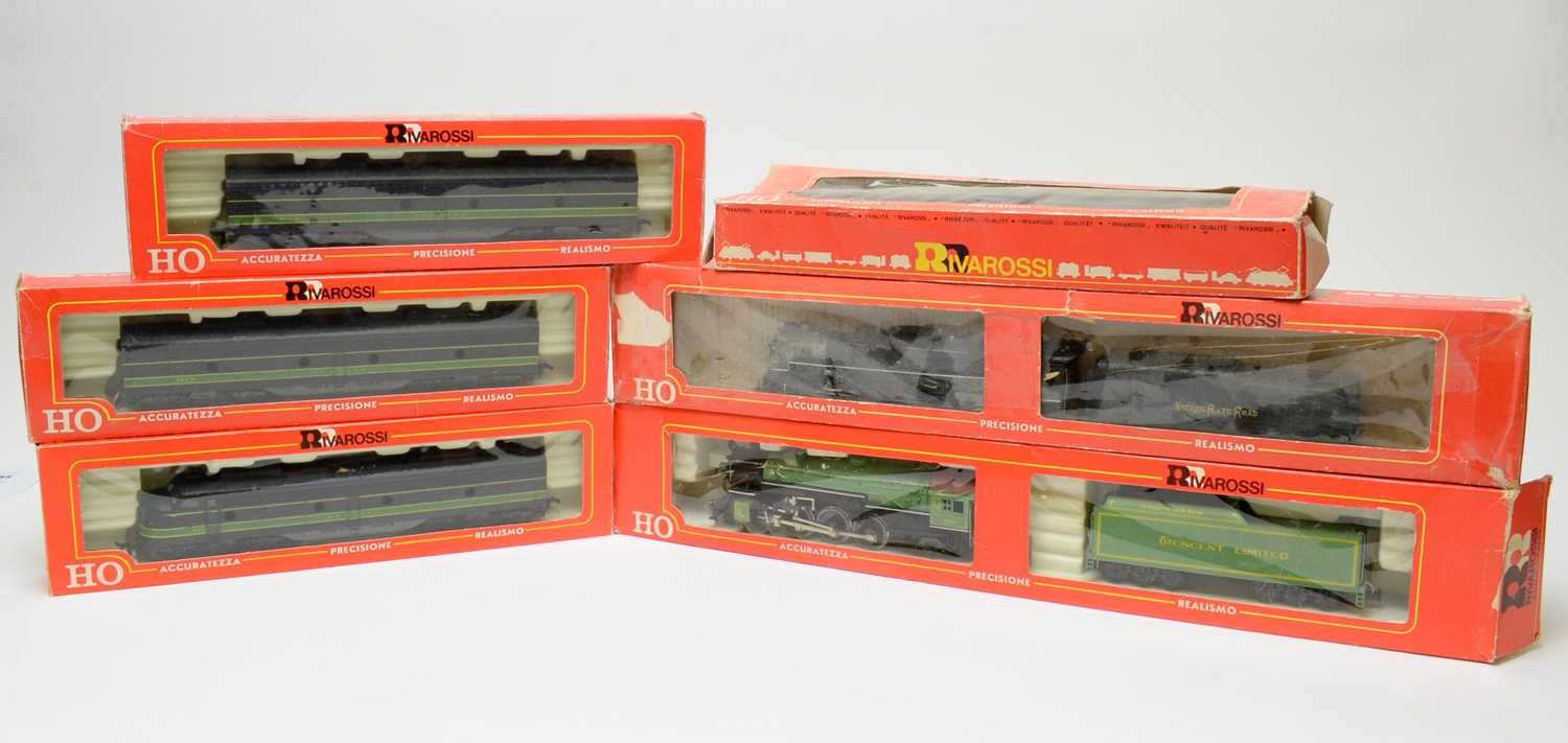 Lot 630 - Six boxed Rivarossi HO-gauge trains.