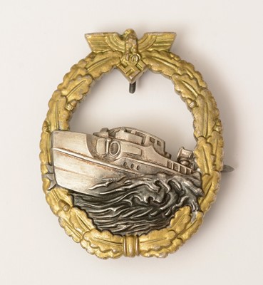 Lot 1132 - WWII Kriegsmarine E Boat war badge