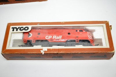 Lot 632 - Seven boxed Tyco HO-gauge trains and rolling stock.
